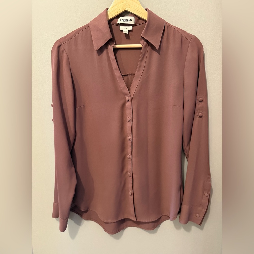 Express Portofino Dusty Rose Shirt